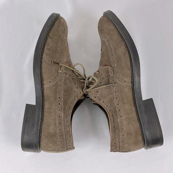 Joseph Abboud Evan Suede Wingtip Oxford Loafers Mens Size EUR 42 US 9 Dark Tan - Picture 10 of 12
